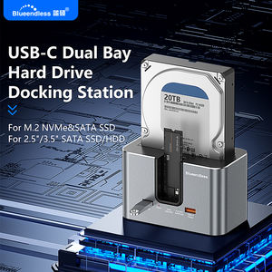 แท่นชาร์จสำหรับ M.2 PCIe NVMe & SATA 2.5 3.5 2.5 '"/3.5" SATA ssd/hdd SSD และ HDD ฮาร์ดไดรฟ์ Docking Station - Product Image 2