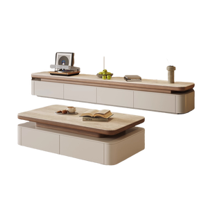 Итальянский минималистский журнальный столик и ТВ-шкаф для дома, гостиной, белый ящик для хранения, деревянный шкаф для телевизора - Product Image 3