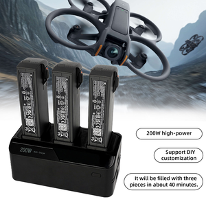 LKTOP Chargeur Rapide 200W 3 Canaux pour Batteries de Quadricoptère DJI Avata 2 et Appareils PD Version Bureau - Product Image 6
