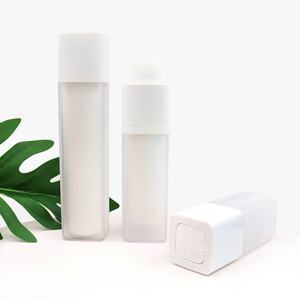 Flacon cosmétique vide rotatif givré de 15 ml, 30 ml, 50 ml, avec impression personnalisée, pompe sans air rechargeable et colorée - Product Image 1