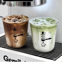Gobelets en plastique PET transparents jetables en forme de U, 12 oz, 16 oz, 22 oz, pour fruits, boba et bubble tea
