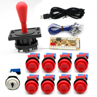 Kit de jeu d'arcade de style américain pour PC Raspberry Pi poussoir à pièces, avec manette USB zéro délai, boutons Happ