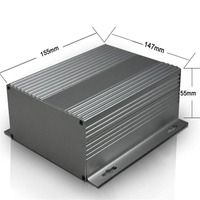 Boîtier en aluminium Boîtier d'instruments électroniques Boîtier pour rail Din Boîtier pour PCB