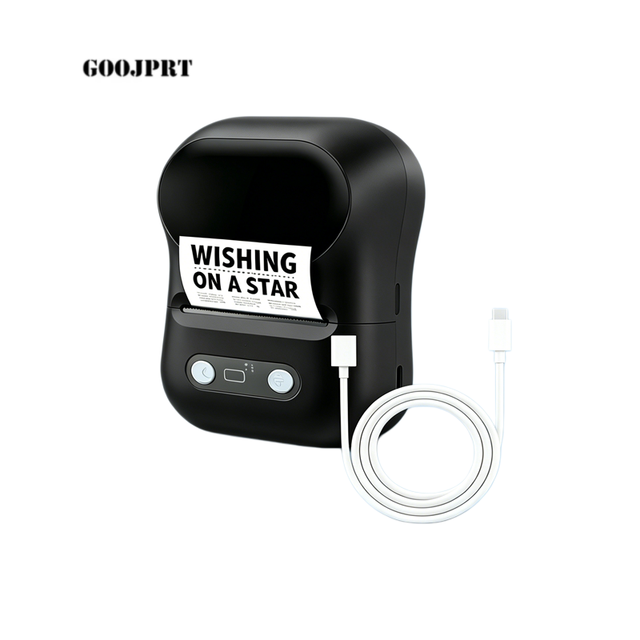 58mm Portable Thermal Label Printer 2 Inch USB/BT Interface in Stock CE FCC ROHS POS Inkless Label Printer Sticker Machine