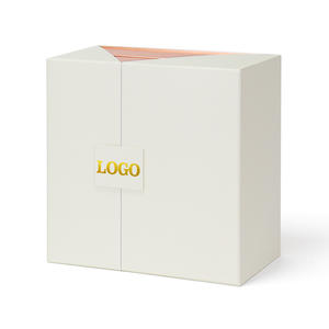 Caja <span class=keywords><strong>de</strong></span> Regalo Personalizada <span class=keywords><strong>de</strong></span> Alta Gama, Blanca, <span class=keywords><strong>de</strong></span> Doble Puerta y 2 Capas, con Acabado en Oro Rosa y Forro <span class=keywords><strong>de</strong></span> Esponja, para Cremas Faciales y Contorno <span class=keywords><strong>de</strong></span> Ojos - Product Image 3