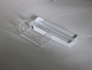 Porta carte nome promozionale ufficio chiaro Plexiglass acrilico Desktop porta-nome scatola porta-carta di lusso lucido porta-carta - Product Image 4