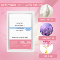 Logo personnalisé gratuit Marque privée Nourrissant Hydratant Peeling de la peau masque de pied et masque de pied talon gants exfoliants