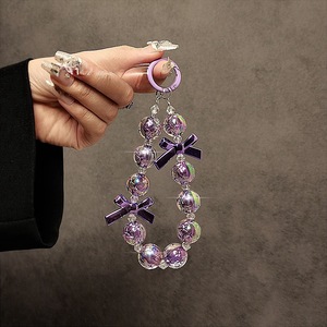 New Bow Vòng Hạt Bead Chuỗi Điện Thoại Treo Dây Keychain Cầm Tay Ngắn Cổ Tay Chuỗi Clip Cho Trường Hợp Điện Thoại Túi Chìa Khóa Chuỗi Mặt Dây Chuyền - Product Image 6