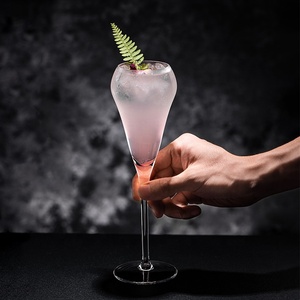 Flûtes à champagne personnalisées avec logo de fleurs, verres à <span class=keywords><strong>vin</strong></span> mousseux à cocktail transparents soufflés à la main - Product Image 2