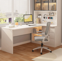 Bureau d'angle en forme de L portable avec étagère, bureau d'ordinateur, bureau d'écriture, table de maquillage pour la chambre à coucher