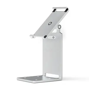 Desktop tablet stand two-in-one aluminum pos terminal display stand