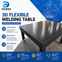 Station de soudage modulaire 3D D16, nouvelle table de travail sans alimentation, anti-éclaboussures, en acier Q355, pour soudage de cadres métalliques