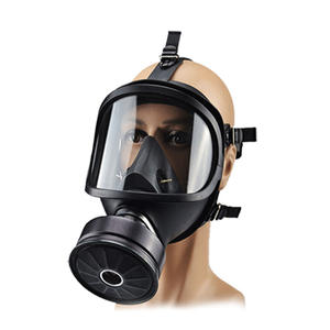 Masker Gas wajah penuh keamanan Canister tunggal, masker <span class=keywords><strong>Respirator</strong></span> dengan Filter untuk Gas uap penyembur debu - Product Image 2