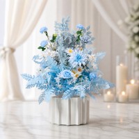 Centro de Mesa con Bola de Flores Artificiales Multicolores para Bodas, Fiestas de Cumpleaños, Eventos al Aire Libre, Decoración de Mesa