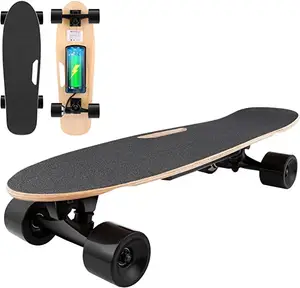 थोक सस्ते वयस्क 4 व्हील रिमोट कंट्रोल नियंत्रक बिजली longboard स्केट बोर्ड छोटे मछली कार्बन फाइबर बिजली स्केटबोर्ड किट