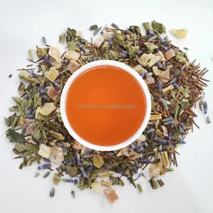 Rooibos Passion fruit Lemon Balm Holy Basil Lavender Tea for Relieve Stress