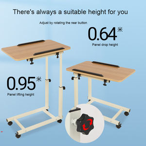 Muebles Médicos para Hospitales, Mesa de Noche Móvil para Pacientes, Mesa de Noche Ajustable en Altura, Mesa de Madera - Product Image 3