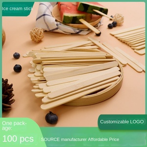 Newell Rectangular plano personalizado <span class=keywords><strong>de</strong></span> <span class=keywords><strong>madera</strong></span> para sostener la etiqueta creativa Linda comida desechable piruleta bambú helado palo para la venta - Product Image 5