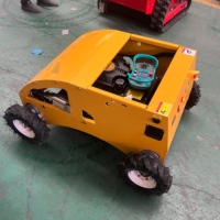Tondeuse RC autotractée 4x4 à moteur essence 4 temps 550 mm sur roues, pour verger et ferme, CE EPA DIY 196cc/224cc, directement de l'usine
