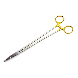Portaagujas TC DeBakey Recto 12cm 18cm 23cm Mango Dorado Instrumentos Quirúrgicos Proveedor Mayorista - Product Image 1