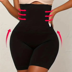 Culotte gainante taille haute pour femmes, contrôle du ventre, rehausseur de fesses, short amincissant, <span class=keywords><strong>gaine</strong></span> pour femmes, body shaper mi-<span class=keywords><strong>cuisse</strong></span> - Product Image 3