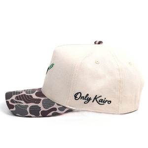 Casquette Snapback Structurée 5 Panneaux en Toile OEM de Haute Qualité, Bicolore, Style Hip Hop, pour l'Extérieur, avec Visière Camouflage, Chapeau de Golf A-Frame - Product Image 2