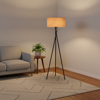 Lampadaire LED Nordique avec Culot E27 - Éclairage d'Ambiance Vertical pour Chevet et Coin Canapé, Idéal Salon, Chambre, Maison Moderne