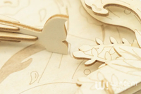 Diorama 3D en bois découpé au laser, motif dauphin, puzzle artistique océanique, décoration en bois naturel, cadeau artisanal pour enfants et adultes