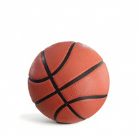 Ballon de basket en caoutchouc durable taille 7, haute élasticité, pour équipes scolaires et impression de logo personnalisé