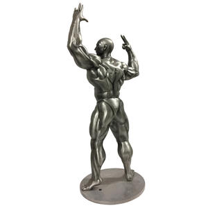 Trofeo grande de metal para gimnasia, copa de aleación personalizada, regalo, recuerdo clásico, 3d, Retro, de plata - Product Image 4