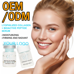 Private <b>Label</b> Anti Aging Firming Moisturizing Reshapes Plumps Youthful Radiance Lyophilized Collagen Bioactive Peptide Serum - Product Image 5