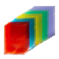 Pochette transparente en plastique PP format A4 en forme de L pour documents, vente en gros