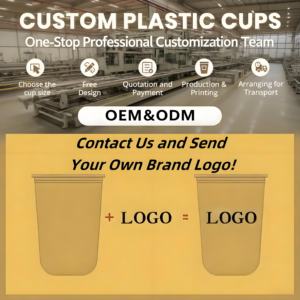 Vaso de Plástico Transparente Desechable con Forma de U para Té de Burbujas, con Impresión de Logotipo Personalizado, 12Oz 16Oz 22Oz, Vaso de PET para Té, Café, Jugo con Tapas - Product Image 4
