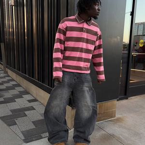 <span class=keywords><strong>Polo</strong></span> personalizzata per uomo <span class=keywords><strong>Polo</strong></span> camicia a righe <span class=keywords><strong>100</strong></span> <span class=keywords><strong>cotone</strong></span> Streetwear <span class=keywords><strong>Polo</strong></span> a maniche lunghe - Product Image 4