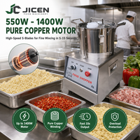 Machine multifonctionnelle pour pâte de piment et d'ail, hachoir à pommes de terre, équipement de découpe de légumes et de préparation de purée JICEN