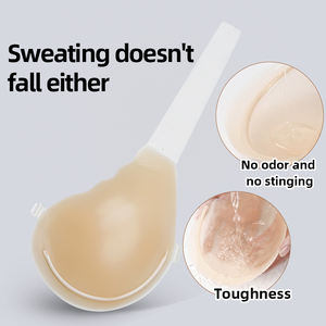 Onzichtbare Lift Zelfklevende Siliconen Beha Waterdichte Backless Push-Up Zware Borsten Plus Size Borstlift Extra Grote Intimi Voor - Product Image 4