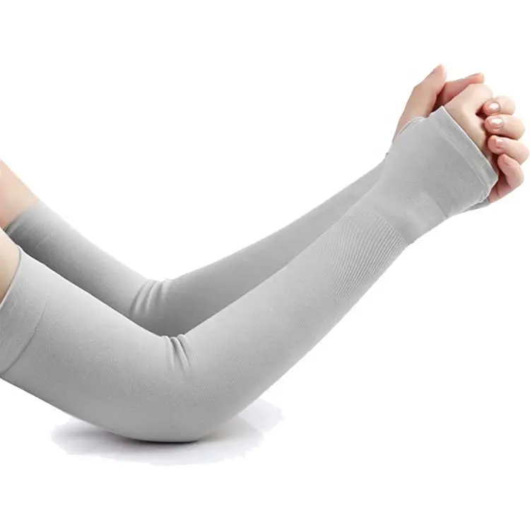 Hot sell summer sun protective Quick Dry Sublimation Compression Ice Silk Arm Sleeves