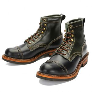 2025 New Trend Men's Leather <b>Boots</b> - Genuine Leather Mountaineering <b>Boots</b> for Autumn/Winter Ankle <b>Boots</b> - Product Image 1