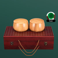 Jeu de Go de haute qualité, plateau de Go en bois de bambou pliable avec pierres en mélamine et bols, coffret cadeau
