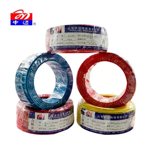 Pvc Huis Bedrading Elektrische Kabel Building Draad Hot Koop 1.5Mm 2.5Mm 4Mm 6Mm Single Core Koperen pvc Geïsoleerde Roll Effen