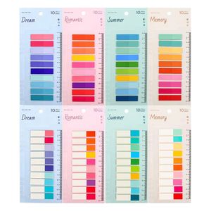 200 Sheets Colorful PET Waterproof <b>Sticky</b> Notes Index Tabs Writable File Tabs Flags Page Markers <b>Labels</b> School Office Supplies - Product Image 1