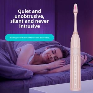 Pearl Max Electric Toothbrush Adults Home Use Vibrating Silent Fully <b>Waterproof</b> USB Rechargeable Sonic Intelligent Soft Bristles - Product Image 3
