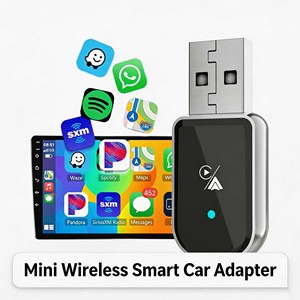 INPUTECH 2 In 1 Wired to Wireless CarPlay & Android Auto <b>USB</b> Car <b>Adapter</b> Mini Car Connect Converter - Product Image 5
