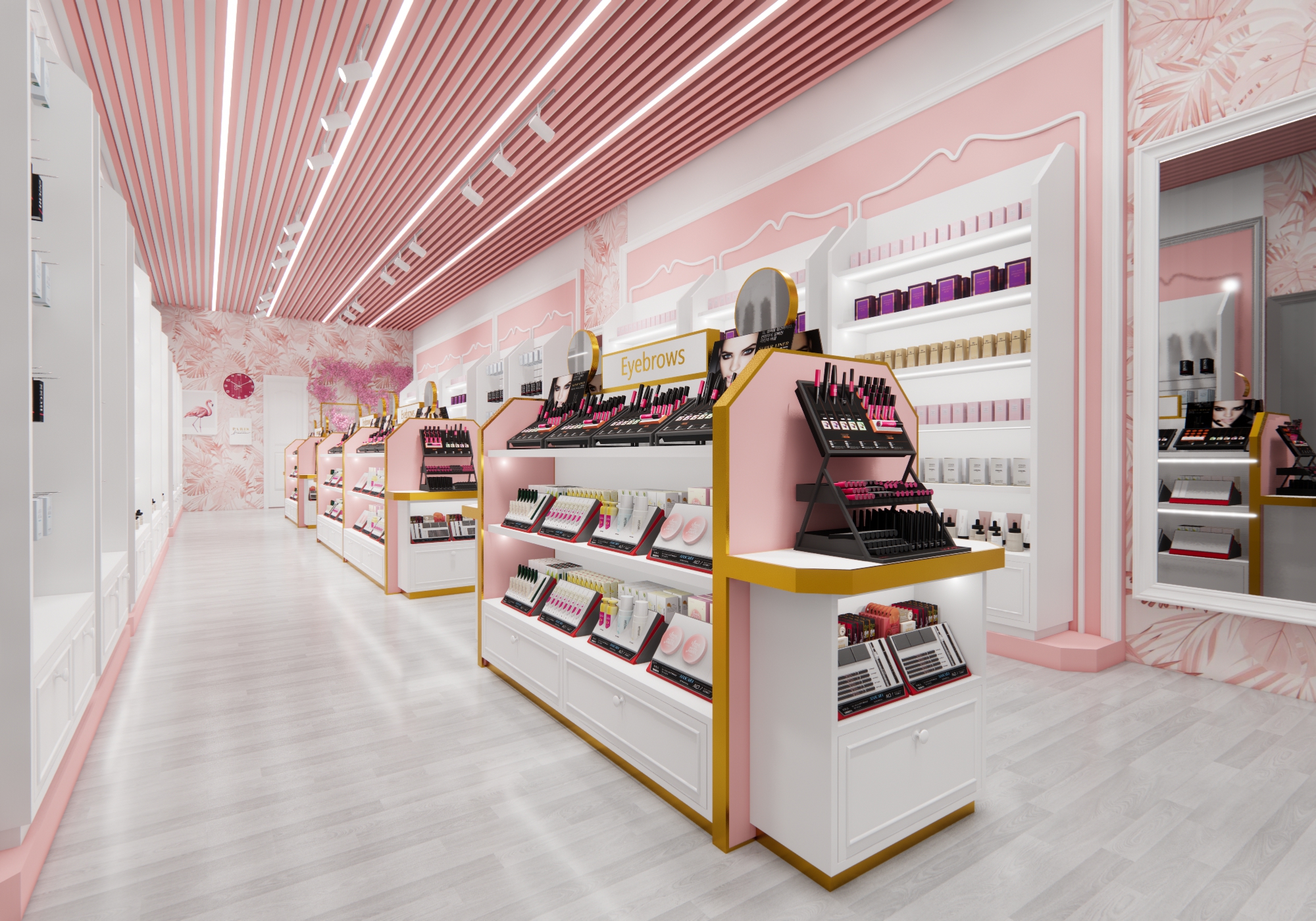 shelves for cosmetics