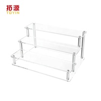 Étagères flottantes transparentes en acrylique à 1 niveau pour présentoirs de vêtements - Design moderne et écologique, épaisseur 3 mm