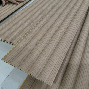 Nhà Máy Cung Cấp PVC Gỗ Hiệu Ứng WPC Tường Bảng Điều Chỉnh 3D Đa-Màu Sắc Cho Tường Trang Trí Giá Tốt Không Thấm Nước & Cách Âm WPC Chất Liệu - Product Image 1