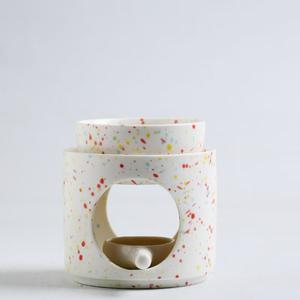 Lampe chauffe-cire en porcelaine givrée à huile essentielle <span class=keywords><strong>nordique</strong></span>, brûleur à encens en céramique, brûleur à huile - Product Image 5