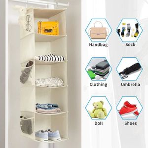 Organizador de Armario Colgante Multiusos Personalizado de la Mejor Calidad, Resistente al Polvo, Plegable, de 6 Estantes con 3 Cajones - Product Image 4