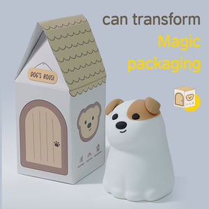 Lámpara Nocturna de Silicona con Forma de Perrito, Linda Luz Nocturna de Silicona con Forma de Perro para Dormir, Recargable por USB, Decoración Colorida para Habitación de Bebés y Niños - Product Image 5