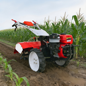 Motocultor Rotatorio Diésel de Alta Eficiencia |   Mini Cultivadora Multifuncional de Empuje Manual con Tracción en las 4 Ruedas y Cultivador Entre Hileras - Product Image 3